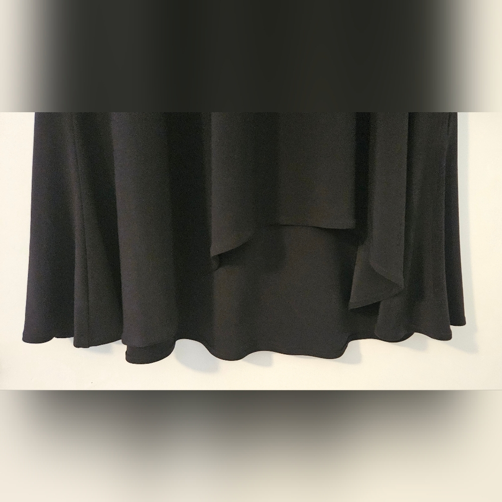 Sympli Solid Black Slinky Stretch Vented Wide Nec… - image 2